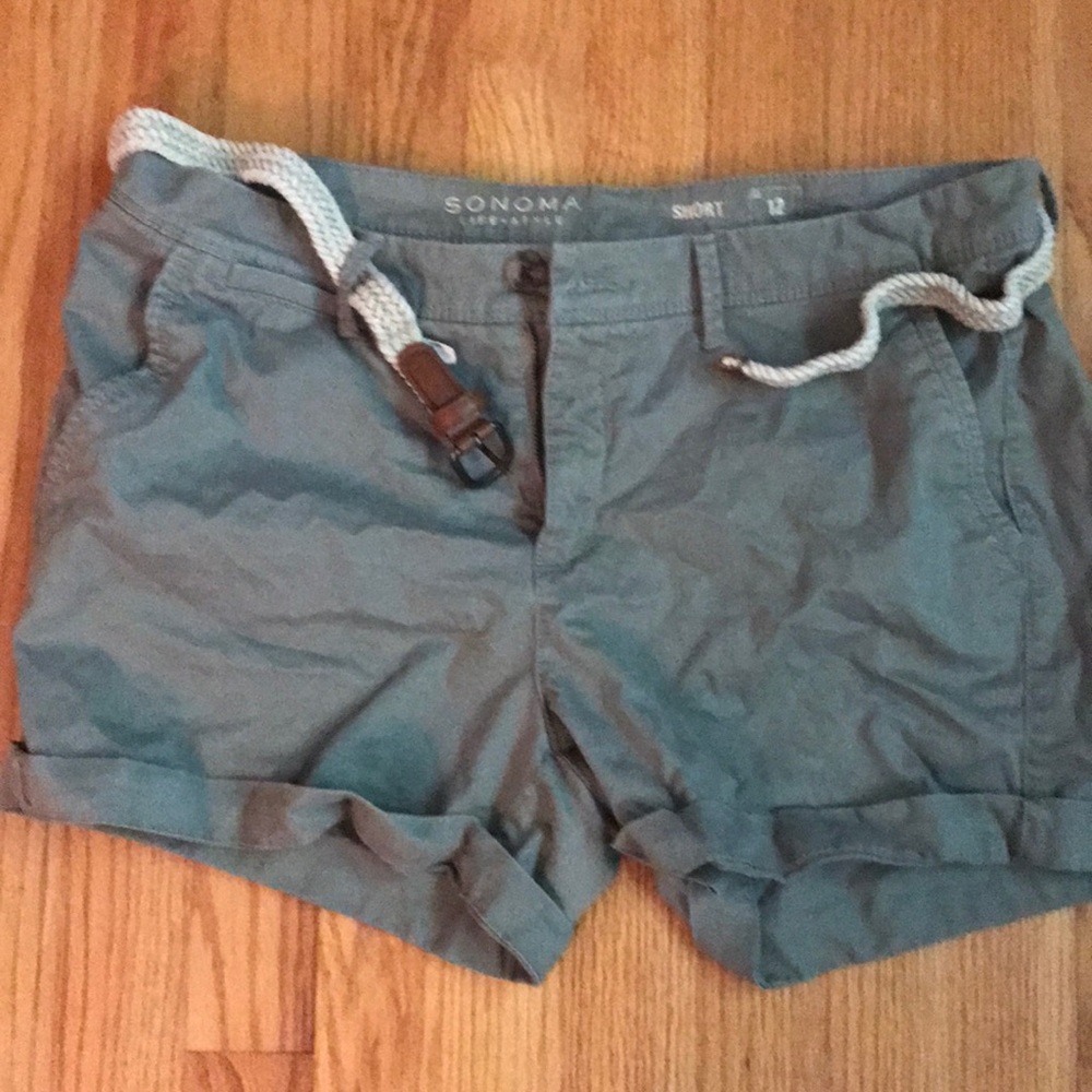 Sonoma Life + Style Olive Khaki Shorts - Size 12